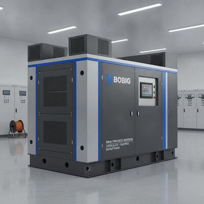 बोबिग 650kW 700kW डीजल जनरेटर ध्वनिरोधी पावर जनरेटर सेट सुपर साइलेंट बैकअप पावर के लिए कम कीमत वाले डीजल जनरेटर
